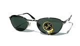 W2843 B&L RAY-BAN Highstreet Metal TeaCup Steel Gray Sunglasses / Mens and Womens 1990's Bausch & Lomb Rayban Tea Cup