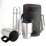 Decent Traders…500ml Insulated Steel Coffee Flask or Tea Flask Mug Set New: coffee mug sets