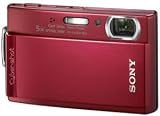 Sony Cybershot DSCT300/R 10.1MP Digital Camera with 5x Optical Zoom with Super Steady Shot (Red)