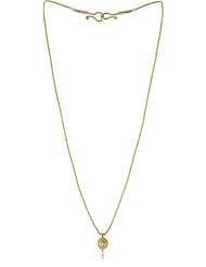 GURHAN "Droplet" White Diamond High Karat Gold Tube Pendant Necklace, 16"