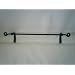 Wrought Iron Towel Bar Scroll Ends Small Amish Made
