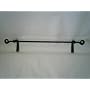 Wrought Iron Towel Bar Scroll Ends Small Amish Made