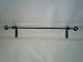 Wrought Iron Towel Bar Scroll Ends Large Amish Made