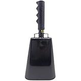 Various Sizes and Team Colors Cowbell with Stick Grip Handle Bell for Cheering at Sporting & Wedding Events - Cow Bell by Stewart Trading&trade;