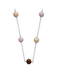 Sterling Silver 18in 8-9mm Freshwater Cultured Pearl w/ 2in ext. Necklace.