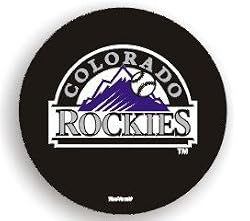 Colorado Rockies Black Tire Cover - Baseball Sports Merchandise