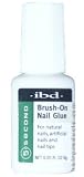 IBD 5 Second Brush On Nail Glue for Natural Nails, Artificial Nails & Nail Tips 0.20oz/6g