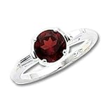 Sterling Silver Garnet Ring