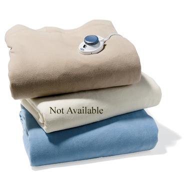 Safe N Warm Fleece Electric Blanket, Full Size Linen, Single Control