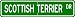terrier19  - Scottish Terrier STREET SIGN High Quality Aluminum Dog