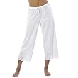 Gilligan & O&rsquo;Malley&reg; Eyelet Cropped Pants - White