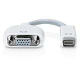 High Grade - Mini DVI to VGA adapter cable For Apple Mac - Works with iMac (Intel Core Duo), MacBook, and 12-inch PowerBook G4 (PLEASE CHECK PRODUCT PHOTOS BEFORE YOU BUY)