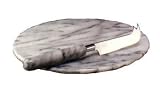 Cheese Board w/knife-white marble