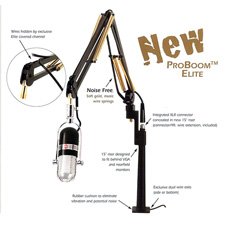 Pro Boom Elite Mic Arm & Riser - Black & Gold-by-O.C.White On Sale