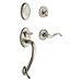 Baldwin 85315.150.RFD Logan Sectional Trim Dummy Right Hand Handleset with Wave Lever, Satin Nickel by Baldwin