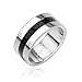 316L Stainless Steel Ring with Carbon Fiber Center