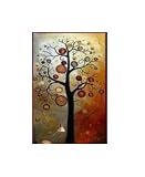 The Rich Tree  Hand Painted Oil Painting on Canvas Stretched & Framed 12x20 Inch