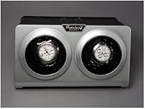 TIME TUTELARY DUAL AUTOMATIC SILVER WATCH WINDER TURNER