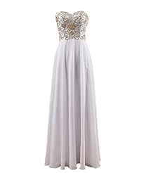 Floor Length Chiffon Sweetheart Beaded Evening Dress/Prom Dress 