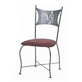 Art Chair Seat Type: Fabric - Moonstone Linen, Finish: Chocolate, Seat Back Theme: Wine