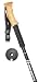 Hammers HP5BK hiking stick is a great pole and a perfect companion for your weekend hiking trips: 
 Comfortable molded cork grip with nylon wrist band strap
 Made of 3 telescopic sections of strong yet lightweight aluminum alloy
 Telescopic sections can be adjusted to a desired height between 55' (fully extended) and 27 1/2'(completely folded) 
Spring-loaded anti-shock mechanism inside which can be turned on/off with a twist between the two sections
 Stick length: Max. 55' extended; 27 1/2' folded
Color: Satin Black 
Total Weight: 13ozs. 
At the bottom end of the stick, there is a carbide tip hide inside the rubber end cap. It is very helpful when walking on rocky hard surface. A mud/snow disc is included for use on loose top soil or muddy road. 
Other convenient accessories include a liquid filled mini compass and a thermometer. Both could be worn on watch band when preferred. 
*The listing price is for a single stick only. Should you wish to get a pair, just check out 2 pcs when ordering.