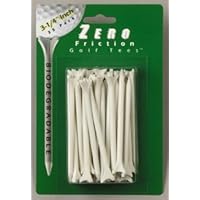 Zero Friction Tee (35 ct) Blister Pack 3 1/4 White Tee