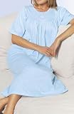 Apparel : Calida Soft Cotton Short Sleeve Night Shirt Gown (33400)