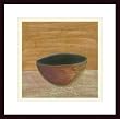 Art Poster Wood Framed Print - Rustic Bowl III - Artist: Alicia Ludwig- Poster Size: 19 X 13