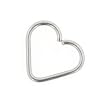 Stainless Steel Continuous Heart Shaped Ring: 20g 5/16