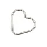 Stainless Steel Continuous Heart Shaped Ring: 20g 5/16