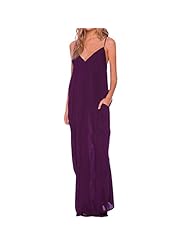 V-neck Ankle Length Full Length Lace Chiffon/Polyester Spaghetti Strap Maxi Dress 