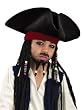 CHILD Jack Sparrow Hat with Beaded Locks (Officially Licensed Pirates of the Caribbean Costume Accessory)