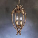 2 Lt Pendant, Seine Crackle finish
