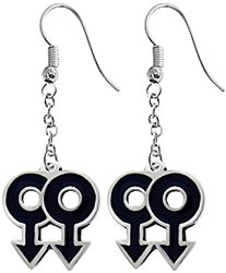 Gay Symbol Pewter Earrings
