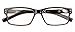Eyekepper 5 Pack Reading Glasses for Men Includes Reader Sunglasses Spring Hinges Classic Cheater Glasses +2.25