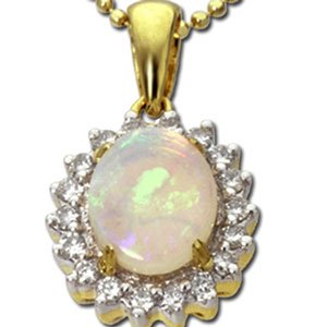 Click here for Opal & Diamond Pendant prices