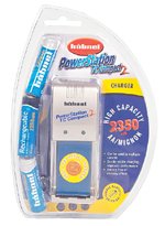 Hahnel Compact plug-in overnight AA battery charger [includes 4 x 2700mAh AA Ni-Mh rechargeable batteries]