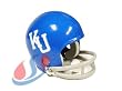 Kansas Jayhawks (1964) Miniature Replica NCAA Throwback Helmet w/2-Bar Mask by Riddell