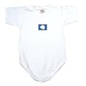 Baby Bodysuit White " Flag Transfer Antarctica " State Country