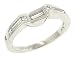Princess and Baguette Diamond Wedding Band .42cttw