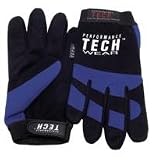 WILMAR W89000 MECHANICS GLOVES-BLUE LARGE