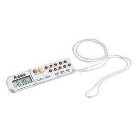 Click here to buy Polder Timer/ Clock/ Stopwatch - White.