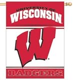 Wisconsin Badgers ( University Of ) NCAA 27x37 Inches Banner/Wall Hanging