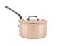 Mauviel 2mm 2.7 qt. Sauce Pan with a Cast Iron Handle, w/Lid 6600-19