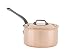 Mauviel 2mm 2.7 qt. Sauce Pan with a Cast Iron Handle, w/Lid