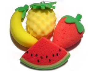 Fruit Bath Sponge Gift Bag
