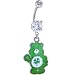 CARE BEARS Good Luck Bear Belly Ring Officially Licensed