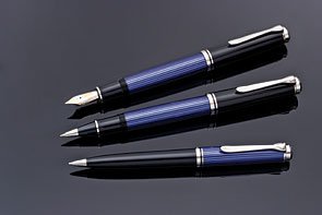 Pelikan 805 Blue Series Fountain Pen - BlueBlack Fine Nib 933622