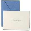Engraved Bar Harbor Blue Thank You Notes