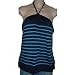 Women's Lauren by Ralph Lauren Halter Top Blue Striped w/ Logo